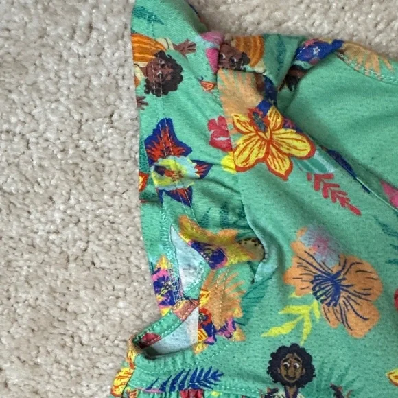 Disney Encanto Green Sleeveless Nightgown with Flutter Sleeves - Picture 5 of 10